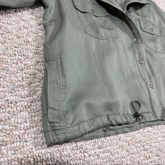 𝅺Rails Green Jacket Casual Military Chore Utility Lightweight Zip Front Large - Picture 6 of 10